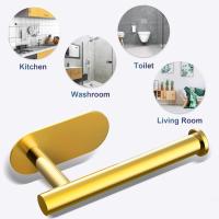 Toilet Roll Holder Self Adhesive, SUS 304 Stainless Steel Wall Mounted Toilet Paper Holder for Bathroom,Toilet, Kitchen,- No Drilling - details 4