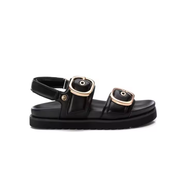 Sandalias Planas Xti 144129 Mujer Negro - 1