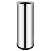 vidaXL Cubo de basura para hotel de acero inoxidable 32 L - details 0
