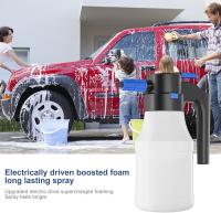 Eyector de espuma eléctrico portátil de 1,5 l, generador de espuma para lavado de autos, tipo pulverizador, recargable, neumático, pulverizador de agua a alta presión - details 6