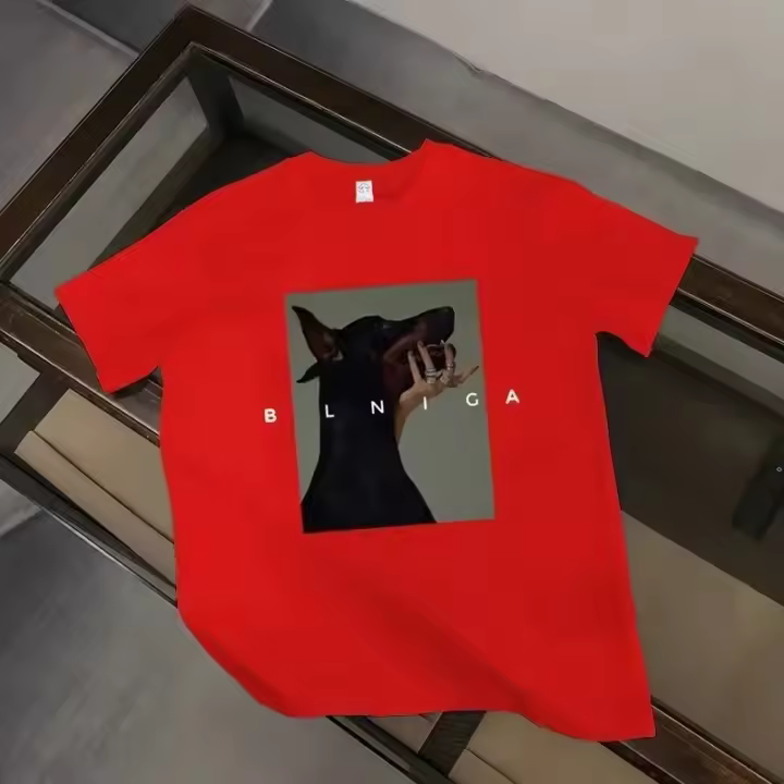 Camiseta De Algodón 100% Para Hombre Y Mujer Estampada De Doberman Estilo Hip Hop Y Gótico Camiseta De Verano Oversized Para La Calle - 1