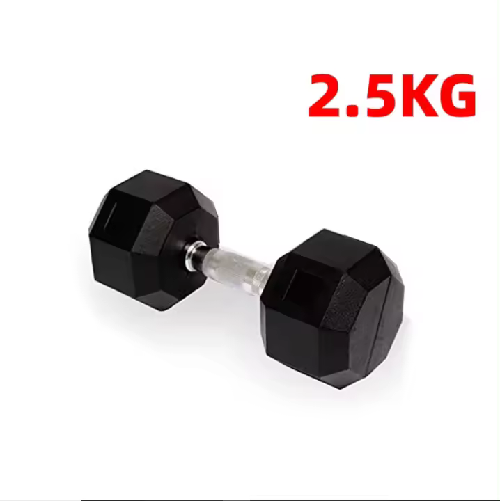 CANNON Juego Pesas Gimnasio Hexagonales de Caucho 1 a 20 Kg Mancuernas de entrenamiento fitness y musculación de hombre y mujer - 1