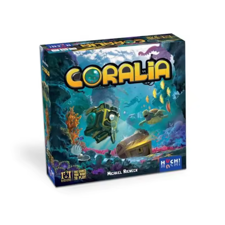 Coralia. Juego de mesa en el fondo el mar. Idiomas: inglés, alemán, francés y holandés. Devir - 1