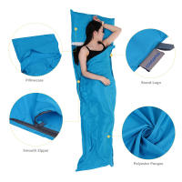Bolsa De Dormir Portátil TOMSHOO 70x210CM Para Camping Y Senderismo Exterior Con Funda De Almohada Y Material De Poliéster Pongee Tamaño Estándar Para Adultos - details 4