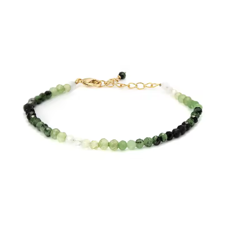 Pulsera Luxenter, Halok Cristal Verde acabado en Oro Amarillo de 18 Quilates - 1