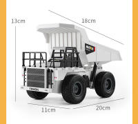 Huina 1:24 Excavadora RC Alloy Dumper Control Remoto 9CH Tractor Camión Crawler Regalo Para Niños Metal Y Plástico - details 18