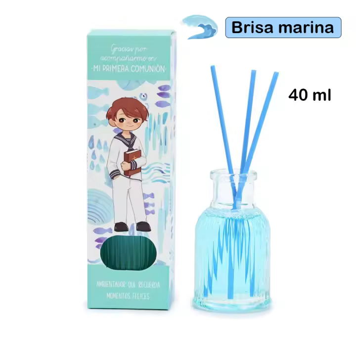Pack de 9 a 36 unidades de Ambientador mikado Aroma agradable, decoracion, Recuerdo de primera comunión, Detalles para comunión niño y Detalles para comunión niña, Regalos para invitados originales, Regalantes.com - 1