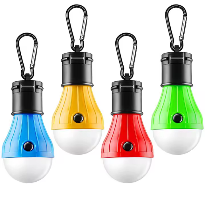 Piezas Luces de Camping Luces LED para Tienda de campaña with Clips de mosquetón Mini Lintera para Acampar at Aire Libre - 1