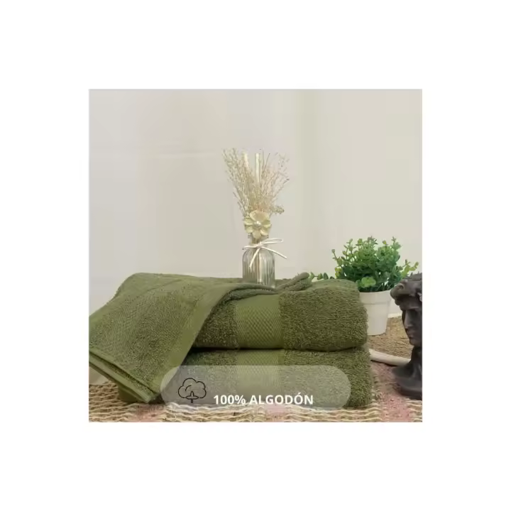 Juego de 4 toallas de baño colgable 100% algodón 500g/m² medidas 30x50cm 50x100cm 70x140cm 100 x 150cm - 1
