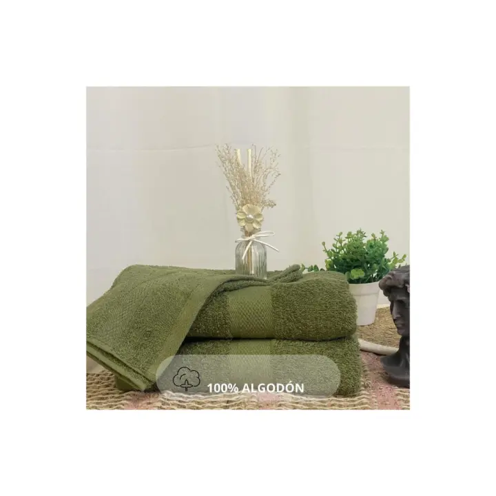 Juego de 4 toallas de baño colgable 100% algodón 500g/m² medidas 30x50cm 50x100cm 70x140cm 100 x 150cm - 1