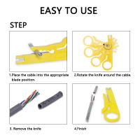 1PC Herramienta Multifuncional Cortador Y Empuñadura De Cable Con Destornillador Y Acrílico Herramienta De Corte De Línea Para Electricidad - details 4