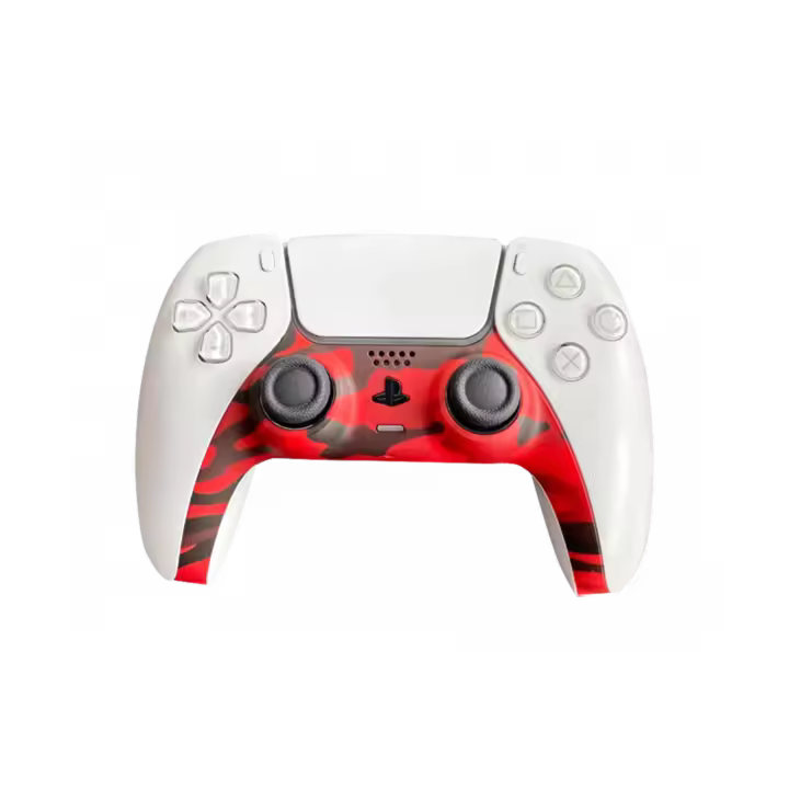 Piranha PS5 Mando Controller Skins - Camo Rojo - 1
