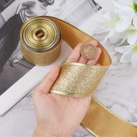 Cinta De Brillo Dorada De 2 Pulgadas Con Borde Rizado Para Embalaje De Regalos Y Manualidades DIY Decorativas 10 Yardas - details 0