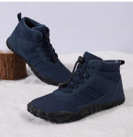 Zapatos De Camuflaje Unisex Para Invierno Impermeables Con Lining De Piel Algodón Caliente Para Senderismo Y Caminar En La Naturaleza - details 12