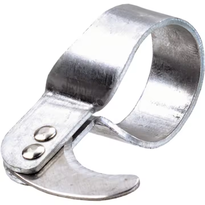 Anillo corta macarrón metálico. Nº 12 o 22 mm. Fabricado en ligero aluminio con cuchilla de acero. Permite manipular o cortar el hilo con las dos manos continuamente sin necesidad de usar una navaja o cuchillo - 1