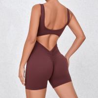 SSITO Mono Deportivo para Mujer, peleles, mono Deportivo para correr, entrenamiento de una Pieza para Yoga, Pantones cortos sin espalda, Pelele de Realce - details 2