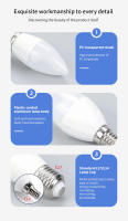 10pcs Bombilla LED E27 E14 220V 3W 6W 9W 12W Luz De Candelabro Ahorradora De Energía Para Decoración De Hogar - details 6