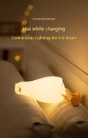 Lámpara De Noche Recargable LED En Forma De Pato Con Silicona Luz De Iluminación Infantil Para Decoración De Habitaciones Regalo De Cumpleaños - details 9