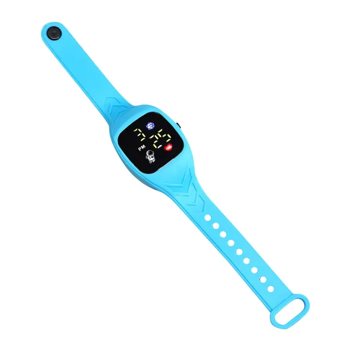 Reloj Deportivo De Moda Para Niños Y Niñas Con Correa De Silicona Reloj Electrónico Para Estudiantes LED Digital Con Calendario Y Mostrador Ovalado - 1