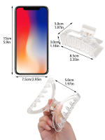 5Pcs Clip Para El Cabello Grande Y Fuerte De Colores Blancos Y Transparentes Para Mujeres Y Niñas Cabello Grueso Y Rizado Estilo Moda - details 3
