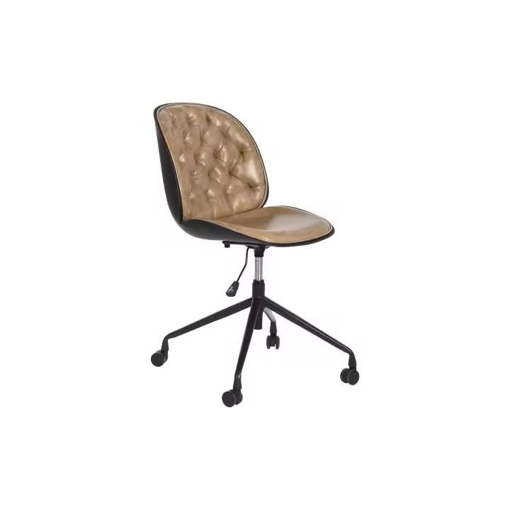 SILLA PP METAL 47,5X57,5X83 89 RUEDAS MARRON CLARO FIJALO MB205798 - 1