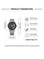 Reloj De Cuarzo Para Hombre NS Cuatro Hojas De Clover Diseño Creativo Casual Correa De Acero Inoxidable Resistente Al Agua - details 14