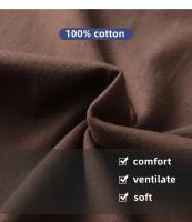 Camiseta De Algodón 100% Para Hombre Manga Corta Cuello Redondo Casual De Verano Tallas Grandes Color Sólido Transpirable Top Para Mujer - details 3