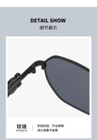 Gafas De Sol Retro Para Mujer Y Hombre Montura Metálica Estilizada Vintage Multifacética Estilo Moda Gafas De Ciclismo - details 4