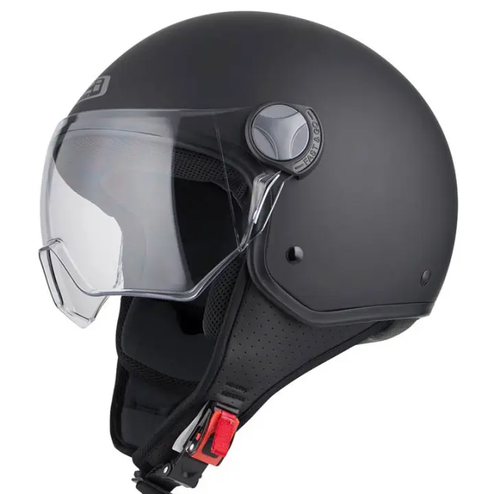 Casco de Moto Abierto NZI Capital Vision Solid Negro Mate - 1