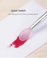 Brocha De Uñas De Silicona Para Aplicar Brillo De Plata Y Plateado Herramienta De Manicura Reutilizable Fácil De Usar Para Arte De Uñas - details 3