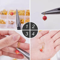Kit De Accesorios De Joyería De Aleación Con Anillos Saltarines Y Gancho Para Pendientes Herramientas De Reparación Y Fabricación De Joyas - details 2