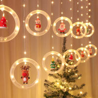 Luces Navideñas LED Decorativas En Forma De Estrella Y Cortina Para Arbolito De Navidad Cadena De Luces Para Crear Ambiente Festivo - details 7