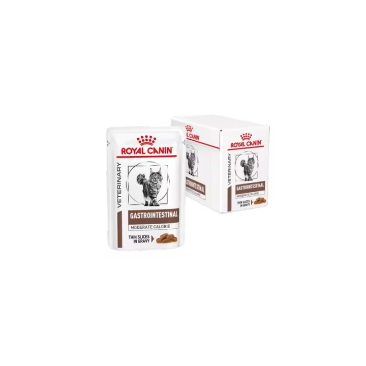 Royal Canin Veterinary Gastrointestinal Moderate Calorie Sobre Para Gato Pack 12 X 85 Gr - 1
