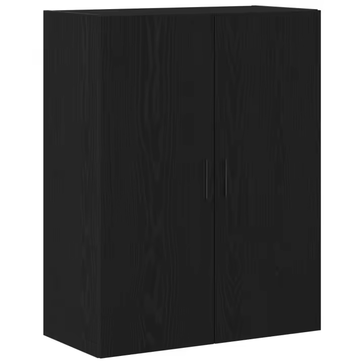 Armario de Pared vidaXL Negro Roble 69,5x34x90 cm Madera Elaborada - 1
