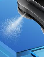 LIECTROUX YW810 Limpiacristales Control Remoto Robot, Rociador de Agua de 2 Vías, Fregado en Seco y Húmedo, Ruta de IA, 2800pa Succión Electrico Navegación Inteligente Maquina con App y Mando, Múltiples Formas de Protección de Seguridad, Negro - details 6
