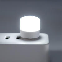 Lámpara De Noche USB Mini LED Con Enchufe Y Batería Integrada Luz De Lectura Protección Ocular Pequeña Redonda Para Libros - details 5