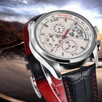 Reloj De Cuarzo Para Hombre PAGANI DESIGN PD-3306 Marca De Lujo Deportiva Militar Con Correa De Cuero Cronógrafo Resistente Al Choque Y Luz - details 7