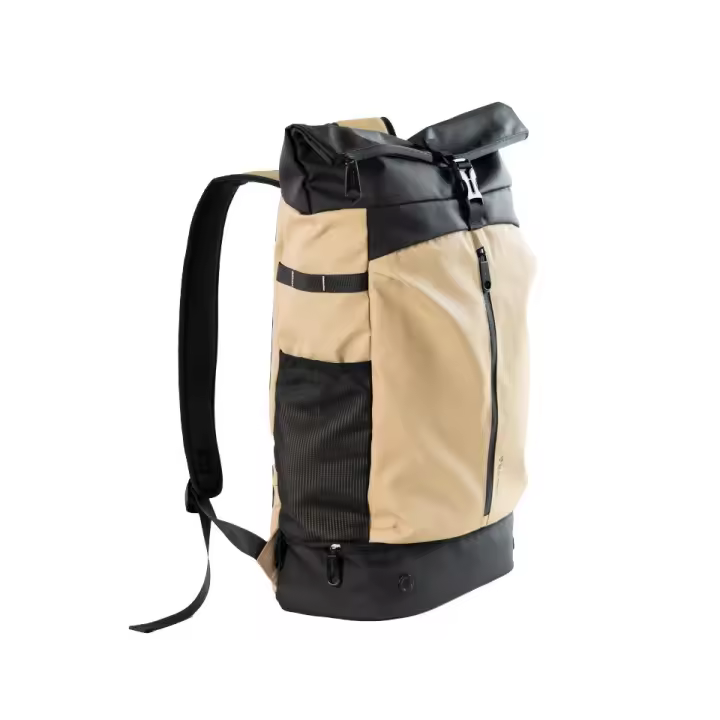 Mochila senderismo portátil TACORA 100% RECICLADA | Mochilas Escolares | Bolsa de viaje antirrobo Roll Top | Mochila resistente al agua | 48*31*31*16CM - 1