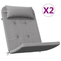 vidaXL Cojines para silla Adirondack 2 uds tela Oxford Color Antracita,  Gris,  Crema y mas Cojín Decorativo de Asiento Cojines de muebles de salon - details 4