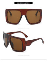 Gafas De Sol Cuadradas Punk Oversize Para Hombre Y2K Tendencia Única Con Lente UV400 Para Ciclismo Y Conducción - details 10