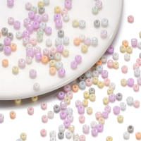 Cuentas De Vidrio Sobre Para DIY 10g Lote De 4mm Colores Jalea Redondas Espaciadoras Para Pulseras Collares Joyería - details 1