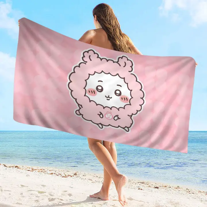 Toalla De Playa Microfibra Chiikawa Cute Absorbente Rápida Secado Suave Yoga Natación Resort Montañismo Tamaño 30x60 Cm 50x100 Cm - 1