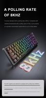 Teclado De Juego Onikuma G67 Switch Magnético 8KHz 0.02mm Sin Ruido Luces De Encendido 67 Teclas Compacto Y Contraídas - details 5