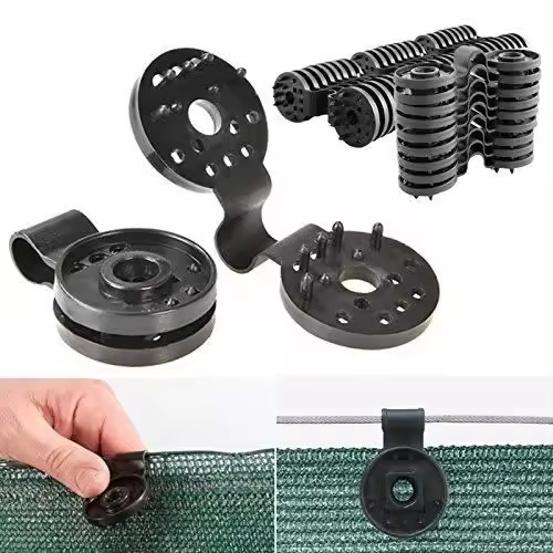 20 clips de fijación con tratamiento UV para mamparas de privacidad para El Jardín y donde se requiere Protección Solar - 1