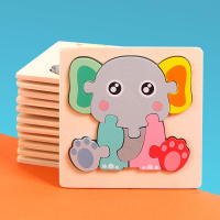 Rompecabezas De Madera Montessori Para Bebés Juego Educativo 3D Animal De Película Juguetes Para Niños De 1 a 3 Años Unisex - details 28