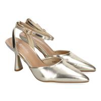 PuntoSalao Zapatos dorados de vestir tacón medio salón para mujer YG827 - details 0