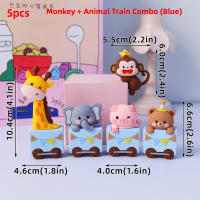 Topper De Pastel De Tren Marrón Con Animales Para Niños Decoración De Cumpleaños Bebé Fiesta De Aniversario Con Giraffa Oso Elefante Mono - details 7