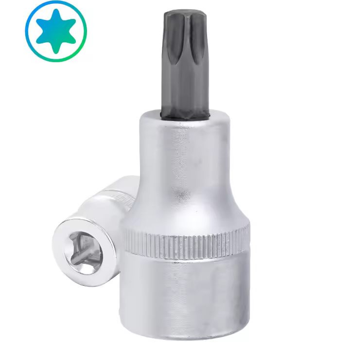 JOMAFA - Vaso con punta TORX de 1/4" acero CRV, medida T9 - 6743 - 1
