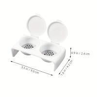 Taza De Limpieza Para Uñas Con Doble Agujero Y Diseño De Cubierta Para Prevenir La Volatilización De Líquidos Herramienta De Manicura De Plástico - details 1