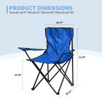 S7 STAR Silla Pesca Playa Camping, Plegable Silla con Apoyabrazos y Soporte de Botella, Sillón Exterior Portátil de Pesca, Silla Ideal para Jardín, Aire Libre, Picnic, 52*52*38cm - details 1